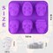 Large Skull Cake Pan Silicone Molds, 2 Pack 6 Cavity Halloween Skull CakeletChocolate Molds Candy Pizza Baking Molds Handmade Soap Tray